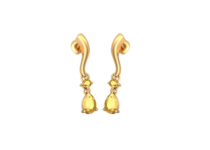 Gold Plated Gemstone Earring